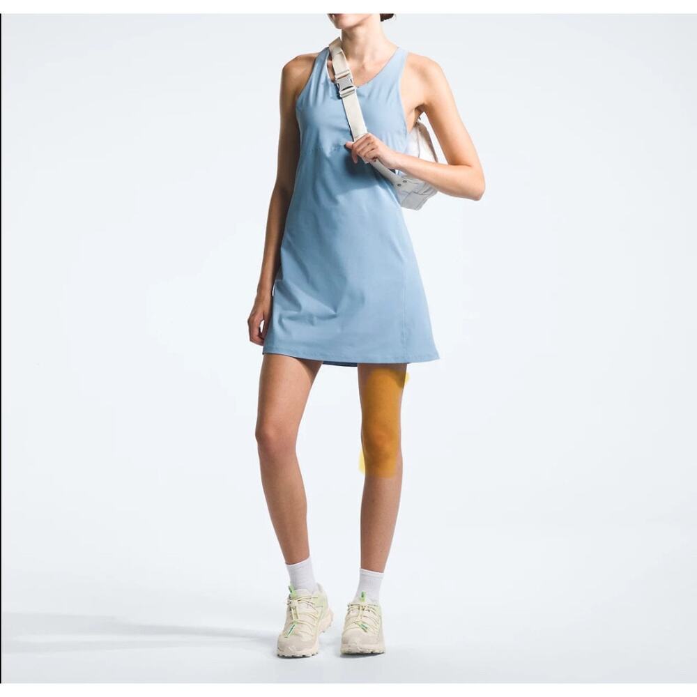 North Face Women’s Arque Hike Dress Steel Blue Size Large Lined with Shorts NWT